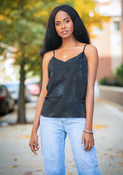Jane Floral Jacquard Cami