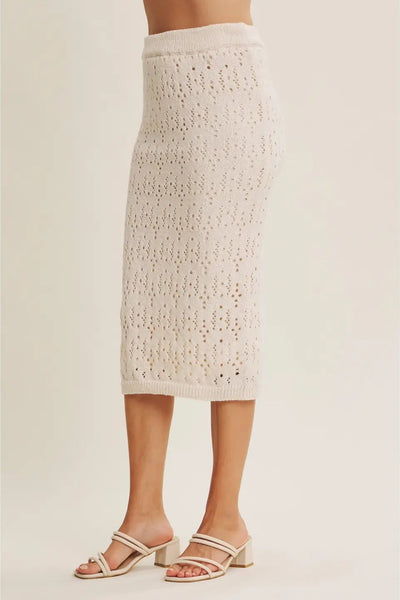 Coastal Luxe Sweater Midi Skirt
