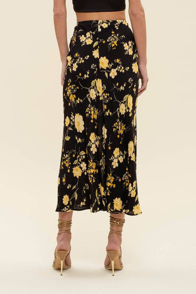 Floral High Waist Skirt