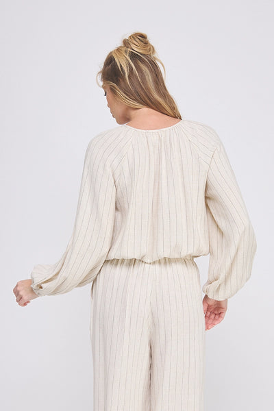 Driftwood Stripe Relaxed Blouse