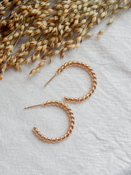 Twist Hoop Earrings