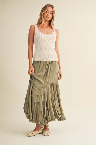 Ribbed Sleeveless Sweater Top