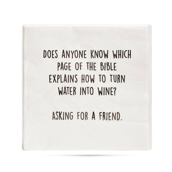 Does anyone know which page of the bible Cocktail Napkins