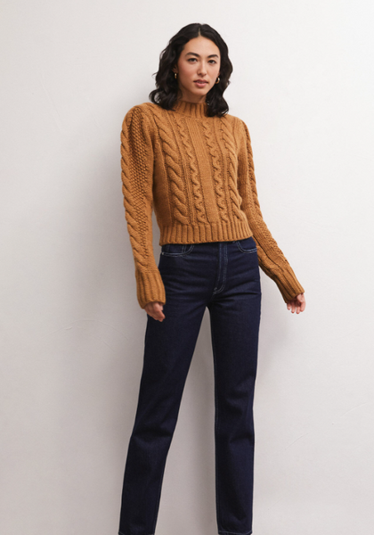 Catya Mock Neck Sweater - Adored A Lovely Boutique