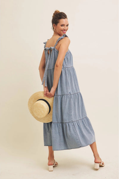 The Camden Cotton Denim Midi