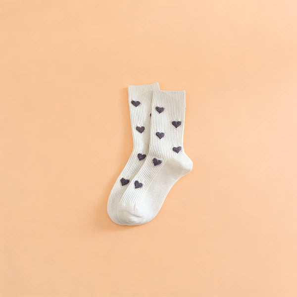 Women’s Thick Mid-Calf Heart Socks - Adored A Lovely Boutique