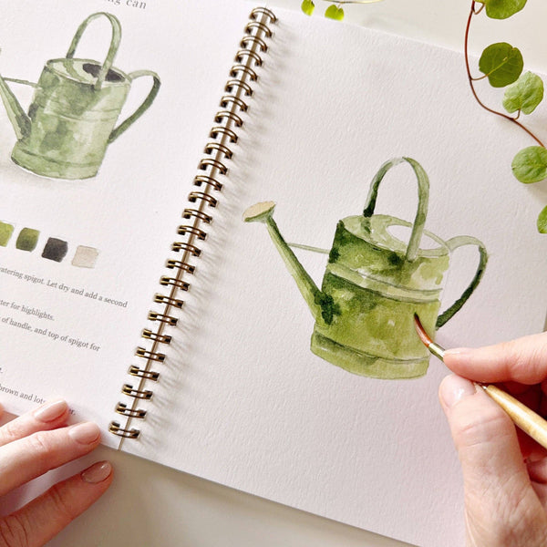 Garden watercolor workbook - Adored A Lovely Boutique