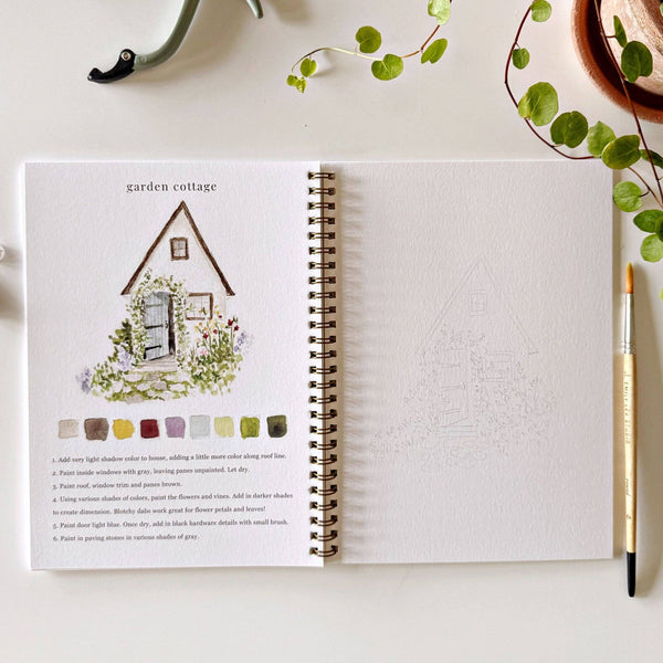 Garden watercolor workbook - Adored A Lovely Boutique