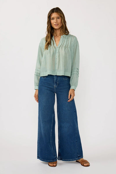Pintuck Pleated Blouse