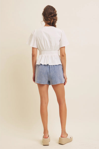 The Willow 100% Cotton Eyelet Top