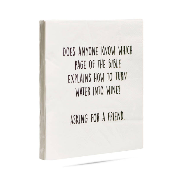 Does anyone know which page of the bible Cocktail Napkins