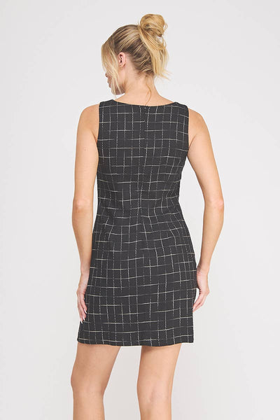 Linden Grid Shift Dress
