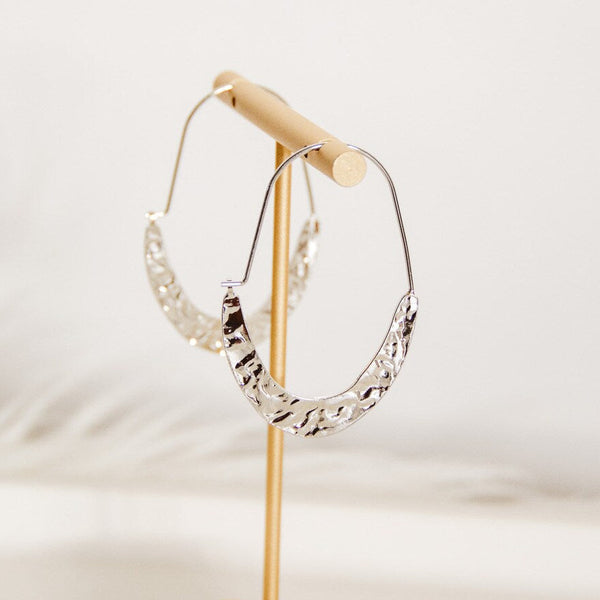 Ember Hammered Hoops
