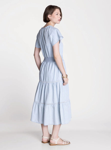 Maya Smocked Midi Dress