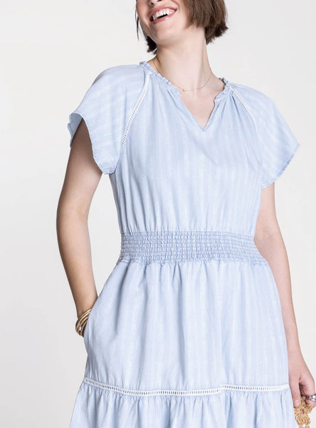 Maya Smocked Midi Dress