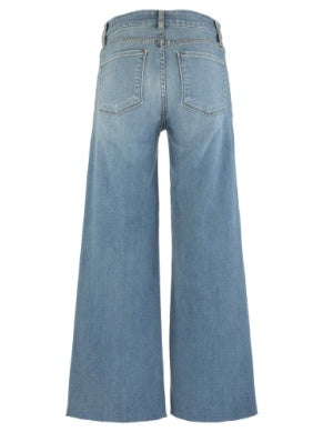 Meg High Rise Fab Ab Wide Leg Raw Hem