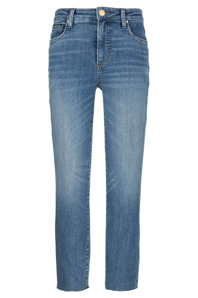 Reese High Rise Fab Ab Ankle Straight Leg Jean