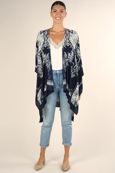 Printed Kimono Cover Up