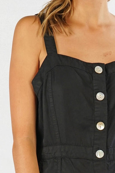 Black Tencel Midi Dress