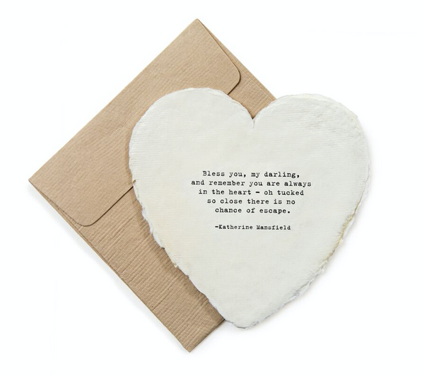 Mini Deckled Heart Shaped Cards - Adored A Lovely Boutique