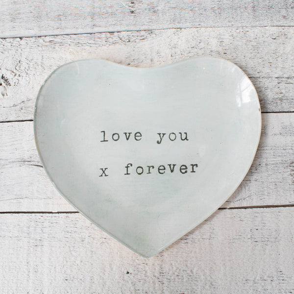 Heart Decoupage Plate