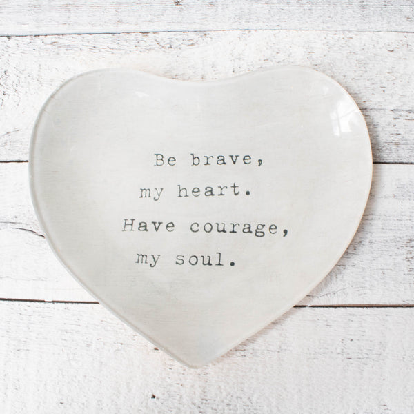 Heart Decoupage Plate