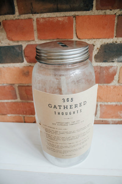 Gathered Thoughts Jar - Adored A Lovely Boutique