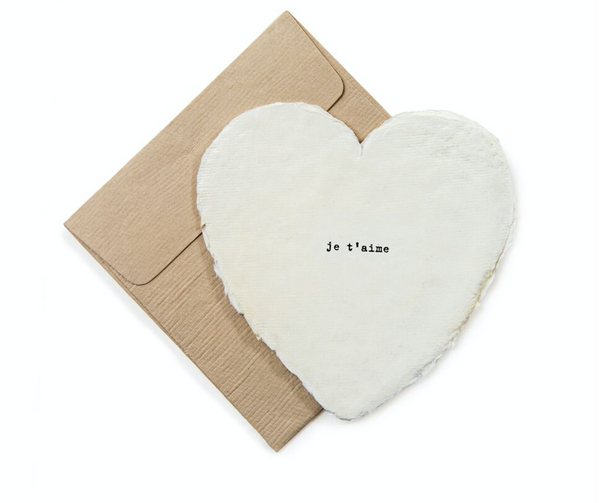 Mini Deckled Heart Shaped Cards - Adored A Lovely Boutique