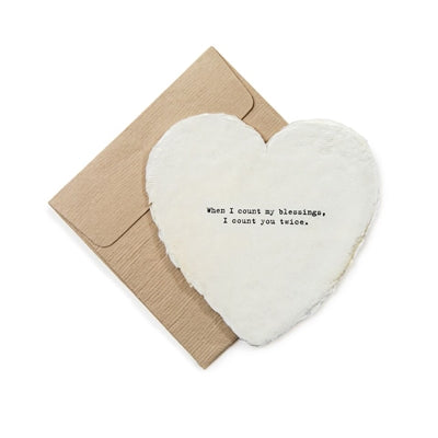 Mini Deckled Heart Shaped Cards - Adored A Lovely Boutique