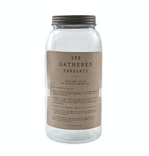 Gathered Thoughts Jar - Adored A Lovely Boutique