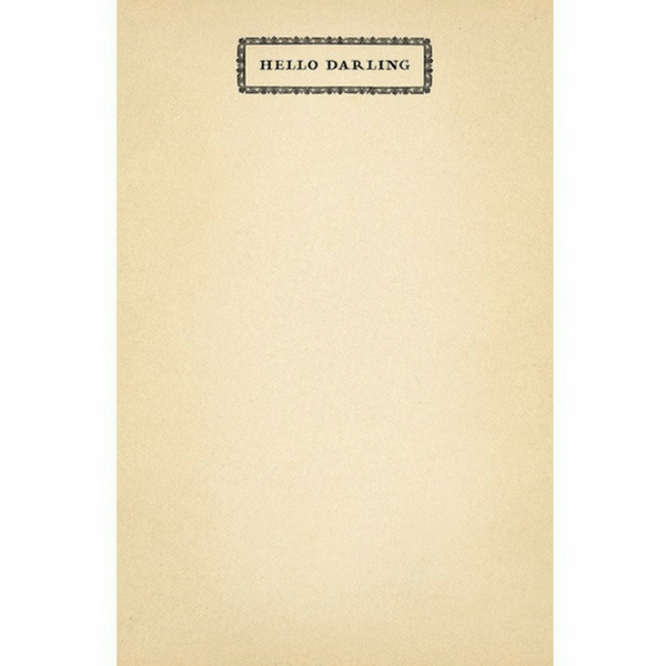 Notepad - Hello Darling - Adored A Lovely Boutique