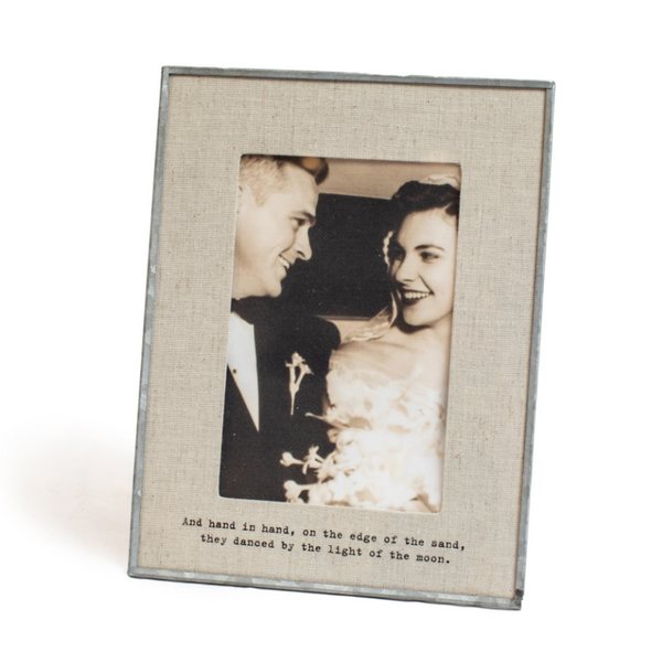 Linen Photo Frame - pick from 7 quotes - Adored A Lovely Boutique