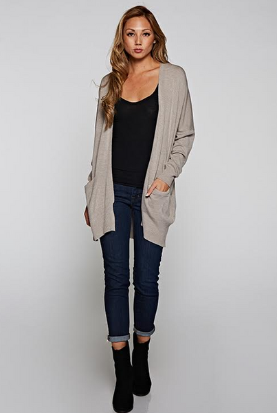 Long Sleeve Open Cardigan - Adored A Lovely Boutique
