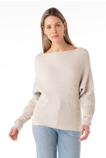 Stacia Waffle Knit Sweater - Adored A Lovely Boutique