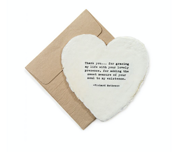 Mini Deckled Heart Shaped Cards - Adored A Lovely Boutique