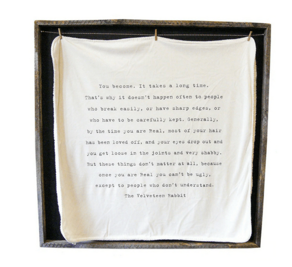 vevelteen rabbit blanket