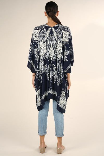 Printed Kimono Cover Up