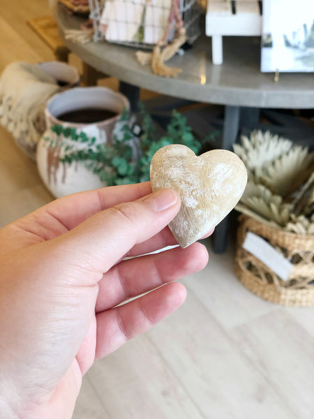 Small Wooden Heart - Adored A Lovely Boutique